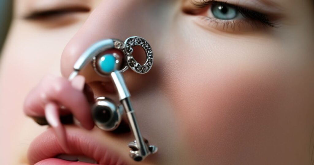 Nose piercings often use a 20 or 18-gauge needle