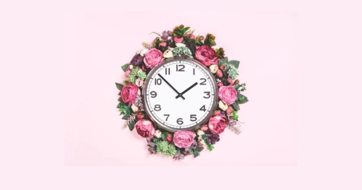 Beautiful Flowers All Around the Clock