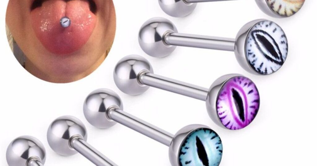 Jewelry Choices for Frog Eyes Tongue Piercing