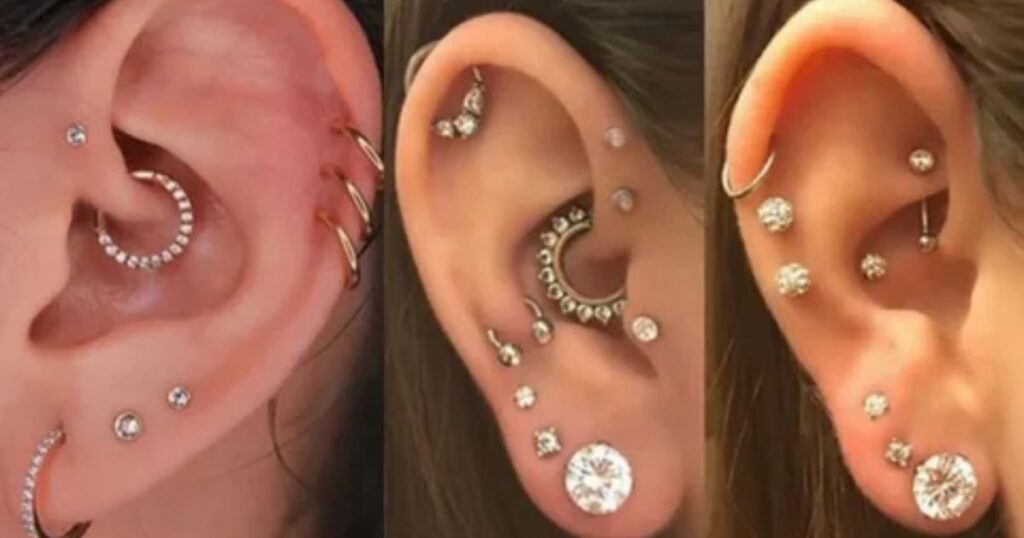 What is a double helix piercing, or triple