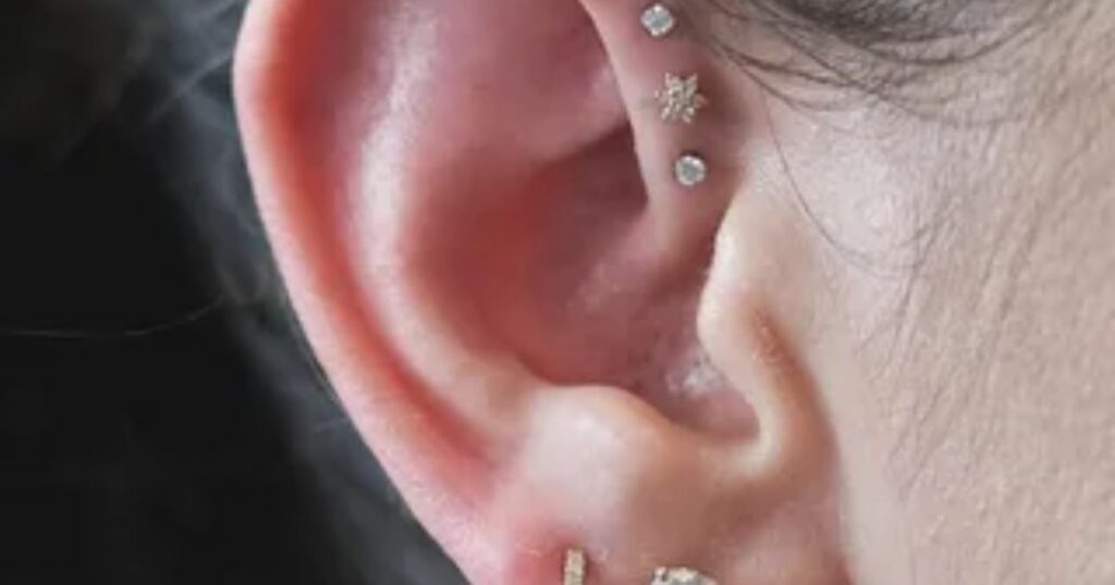 What is a forward helix piercing